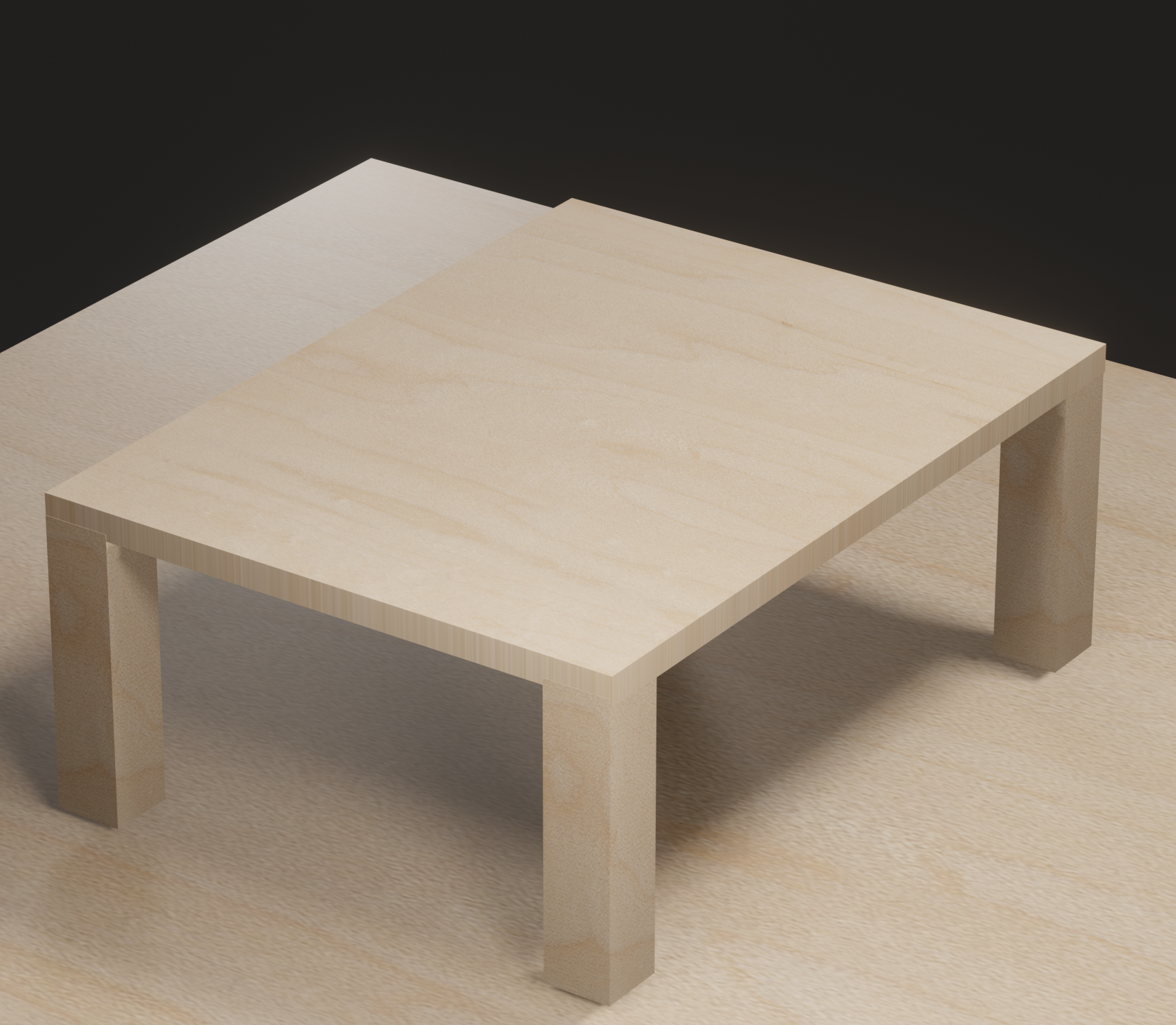 Ahorn Design Tisch