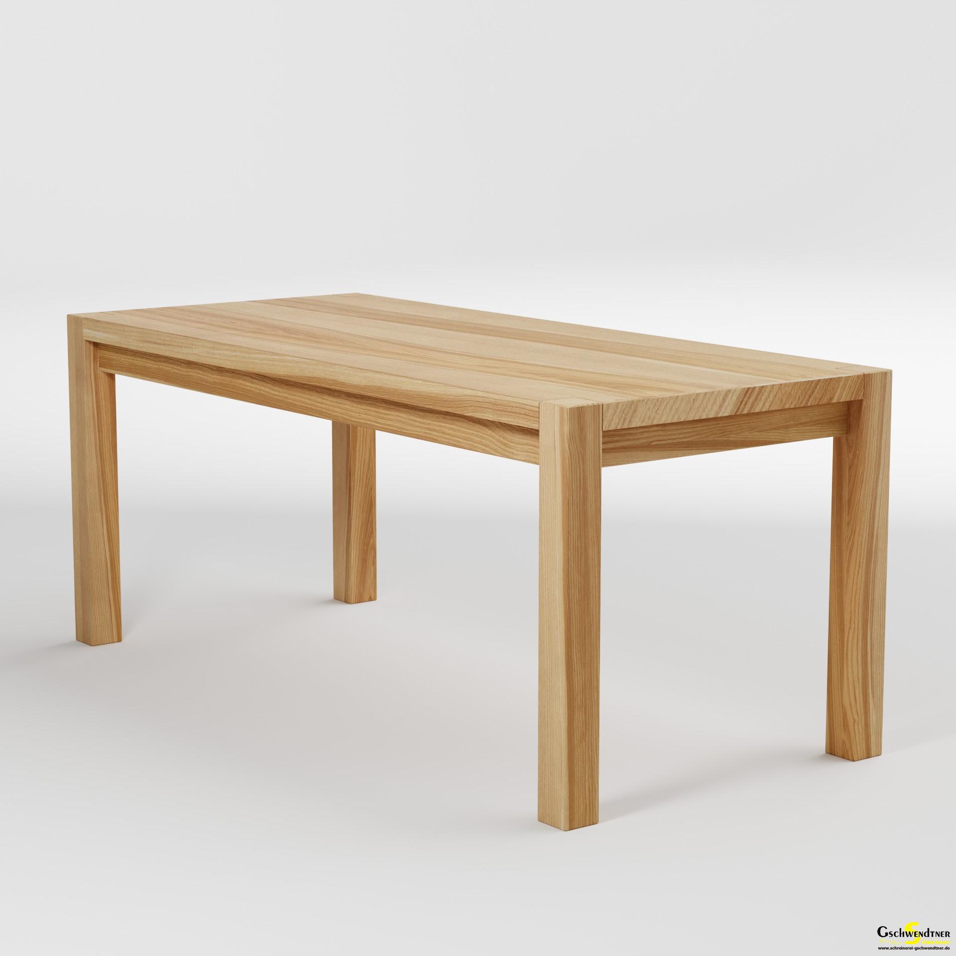 Tisch ausgeklinkt Kernesche_2 Holztisch Kernesche