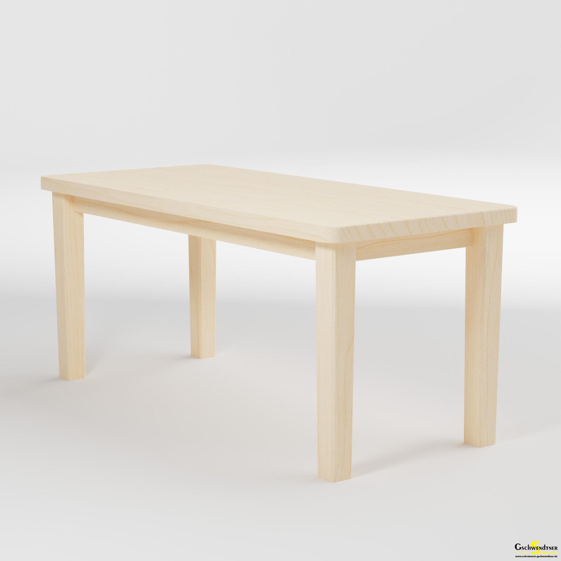 Tisch konisch rund Birke